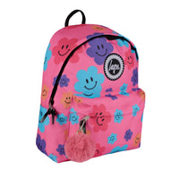 Hype Unisex Pink Happy Flowers Backpack