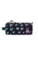 Hype Scribble Heart Pink Crest Pencil Case