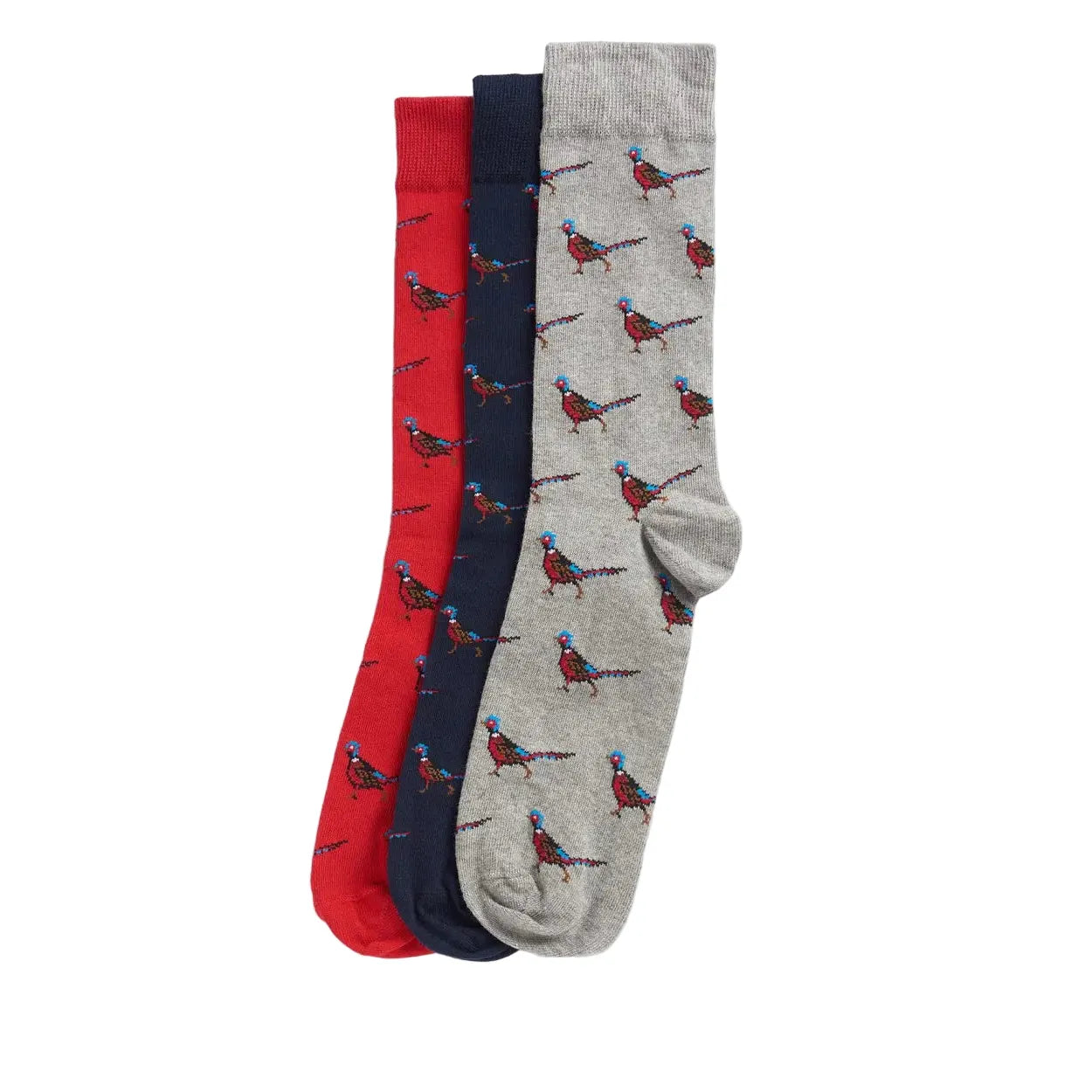 Barbour Mens Socks Pheasant 3 Pack Gift Set Selection 1