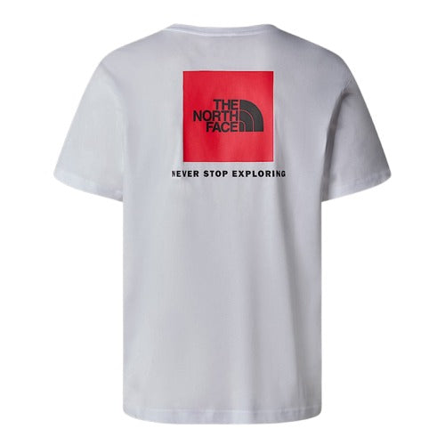 The North Face Mens T-Shirt SS Box Never Stop Exploring White