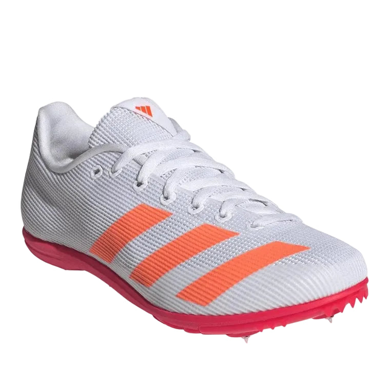 Adidas Junior Spikes JR4876 Cloud White/Lucid Orange/Silver Metallic