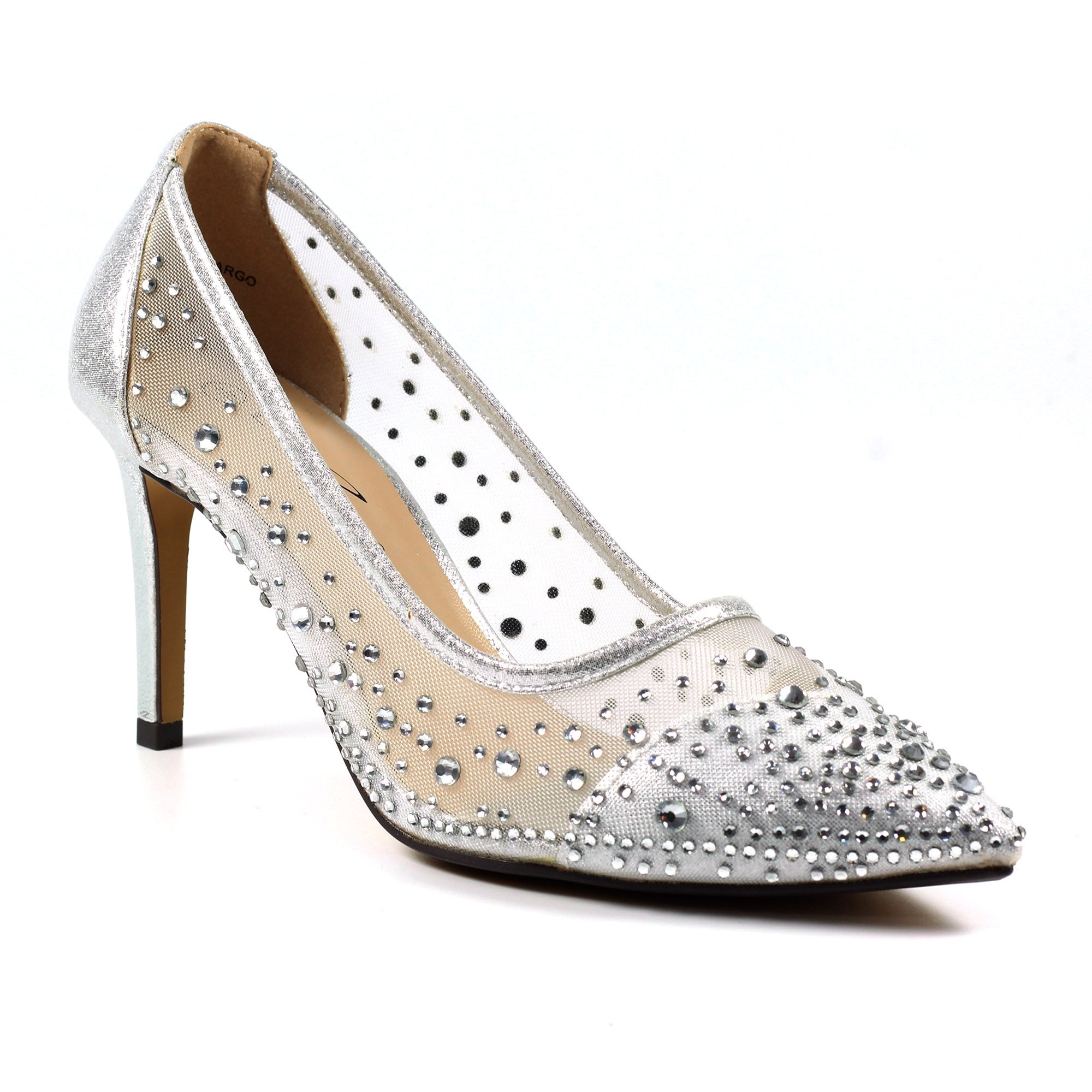 Lunar women's silver mesh slip-on shoe