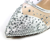 Lunar women's silver mesh slip-on shoe
