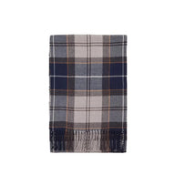 Barbour Unisex Scarf Galingale Tartan Grey Midnight Tartan