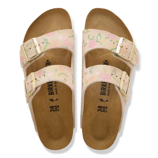 Birkenstock Womens Sandal Arizona BS Sandcastle Flower Print