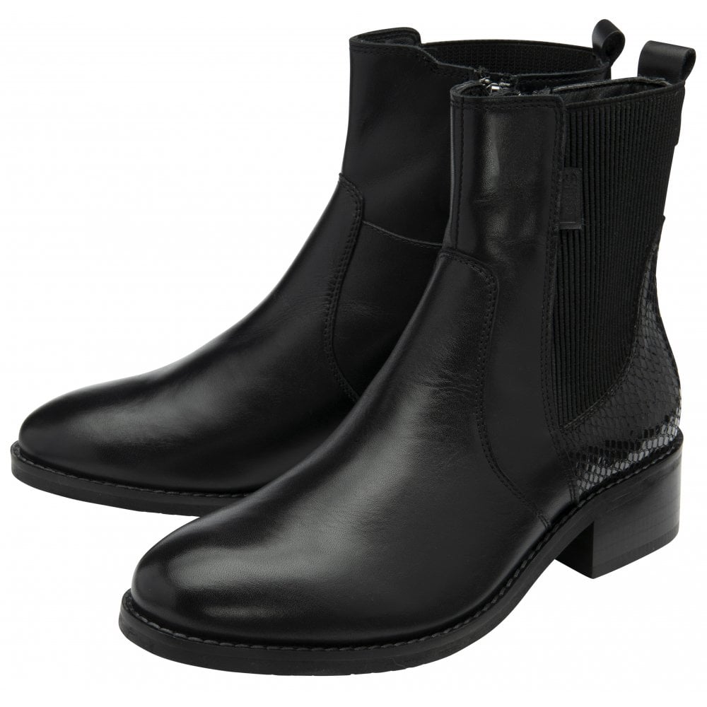 Lotus Womens Boot Lindley Black/Lizard