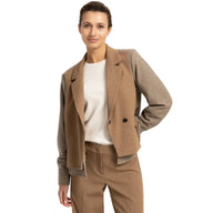 Yaya Womens Blazer 01-501086-609 Otter Brown Melange