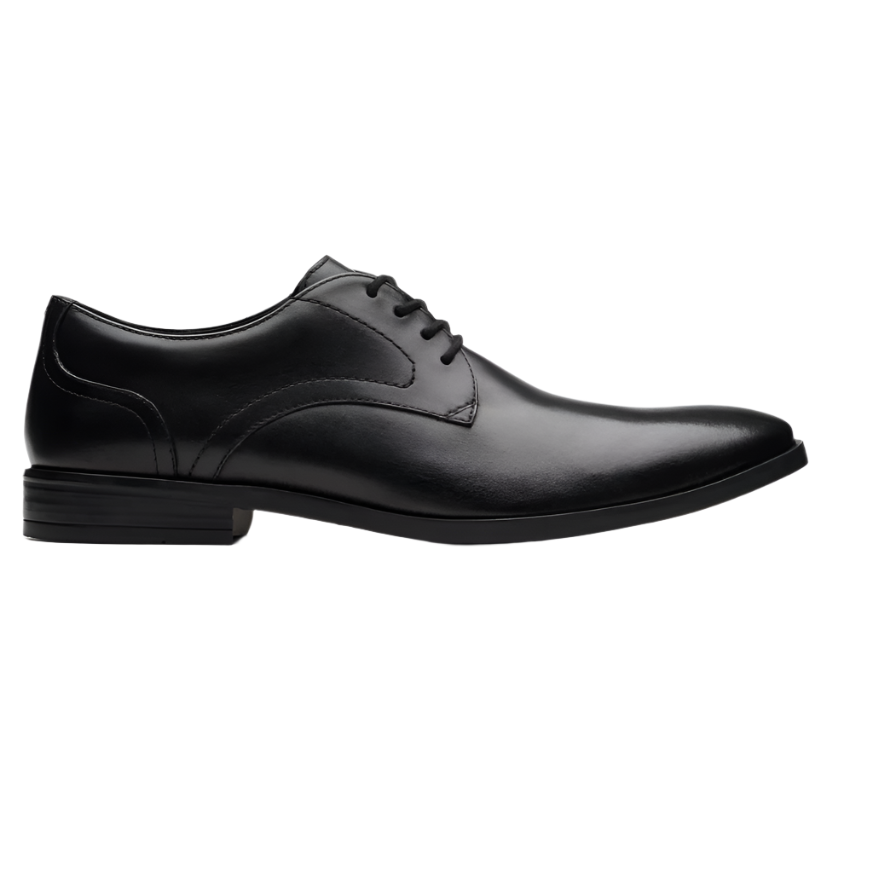 Clarks Mens Shoe Brandon Lace Black