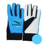 Breathe Sports sky blue and white Gaelic gloves