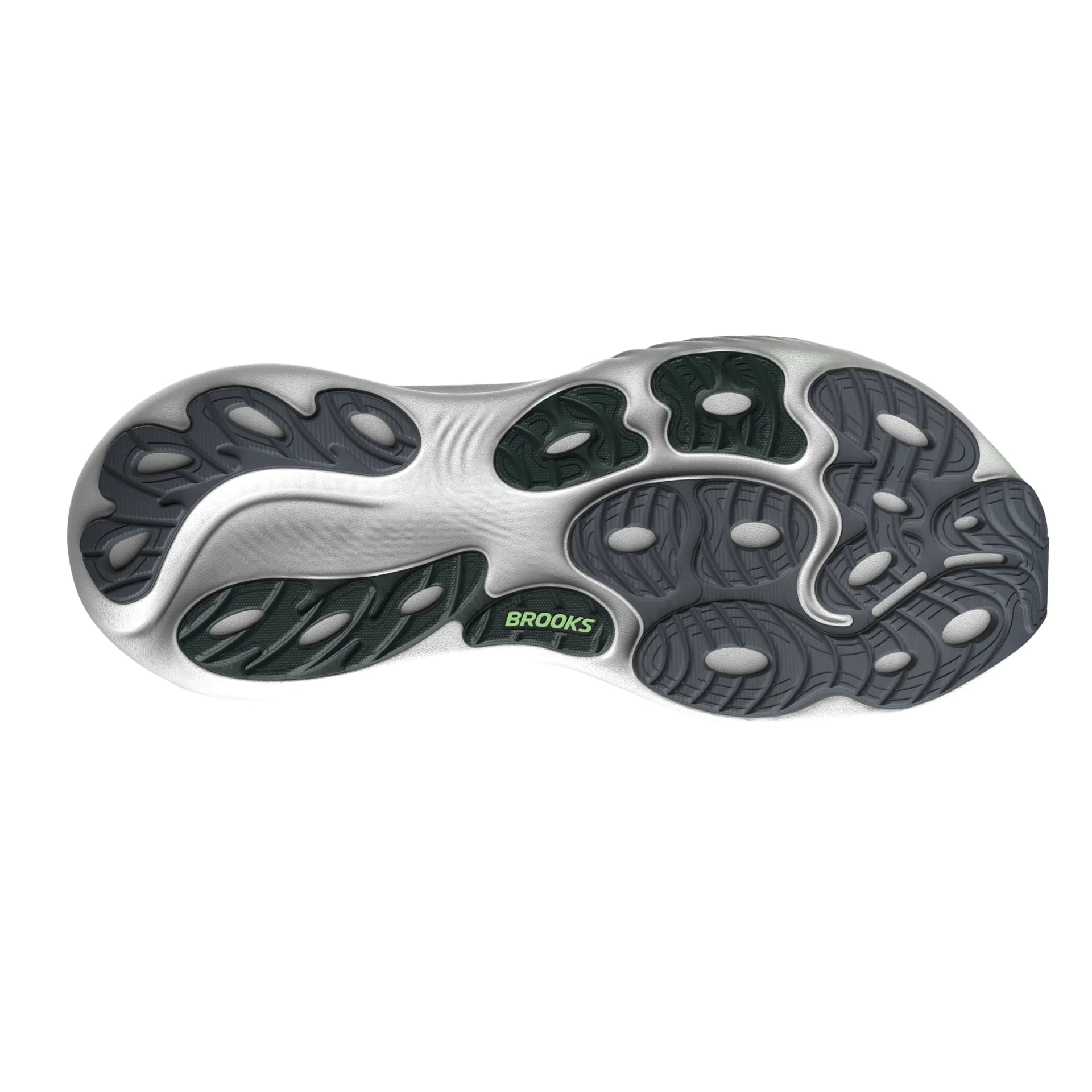Brooks Mens Trainer Adrenaline GTS 25 Grey/Paradise Green/Spruce