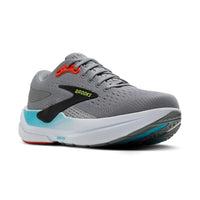 Brooks men's grey and red mesh lace-up trainer