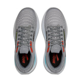 Brooks men's grey and red mesh lace-up trainer