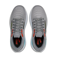 Brooks men's grey and red mesh lace-up trainer