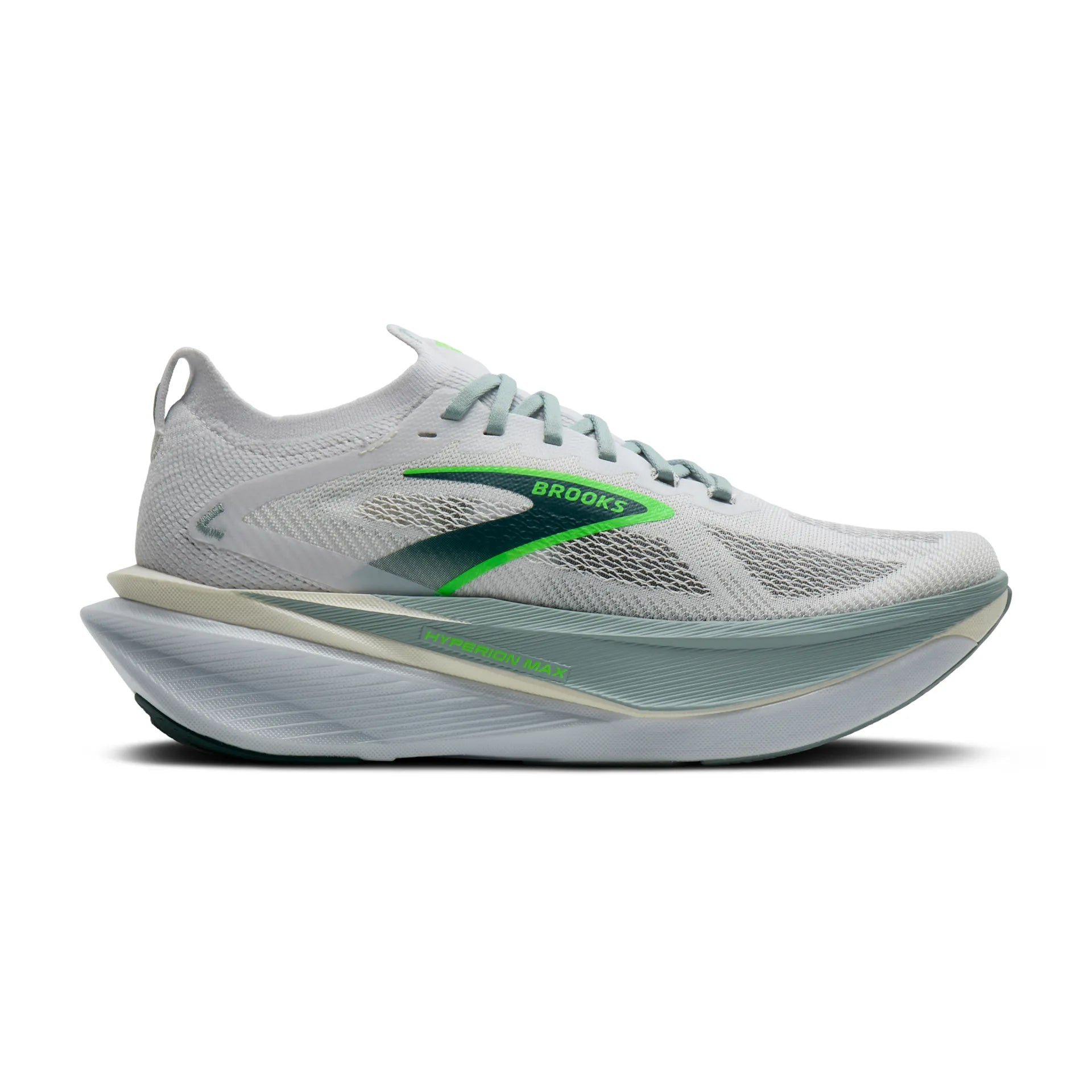 Brooks men's grey and white mesh trainer