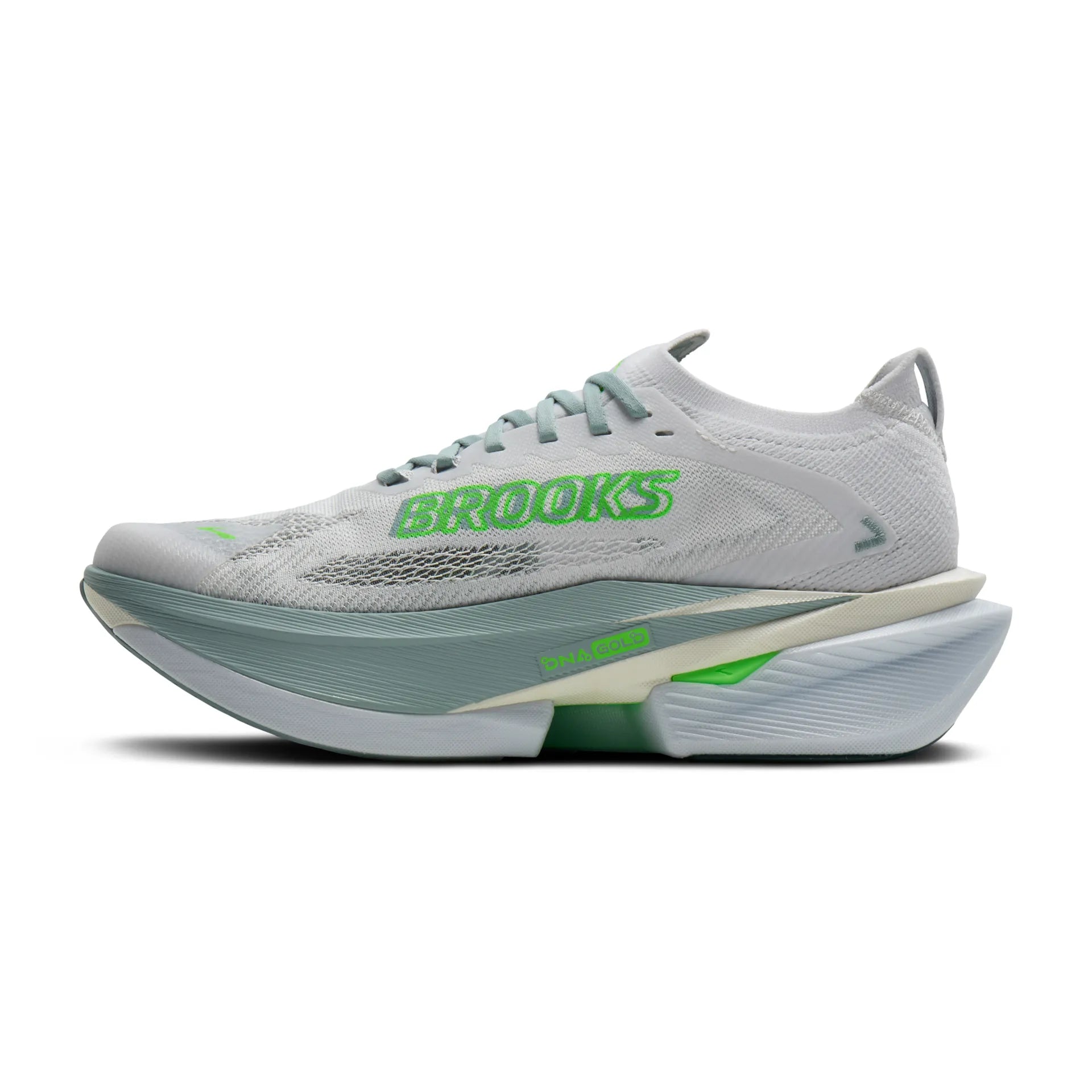 Brooks men's grey and white mesh trainer