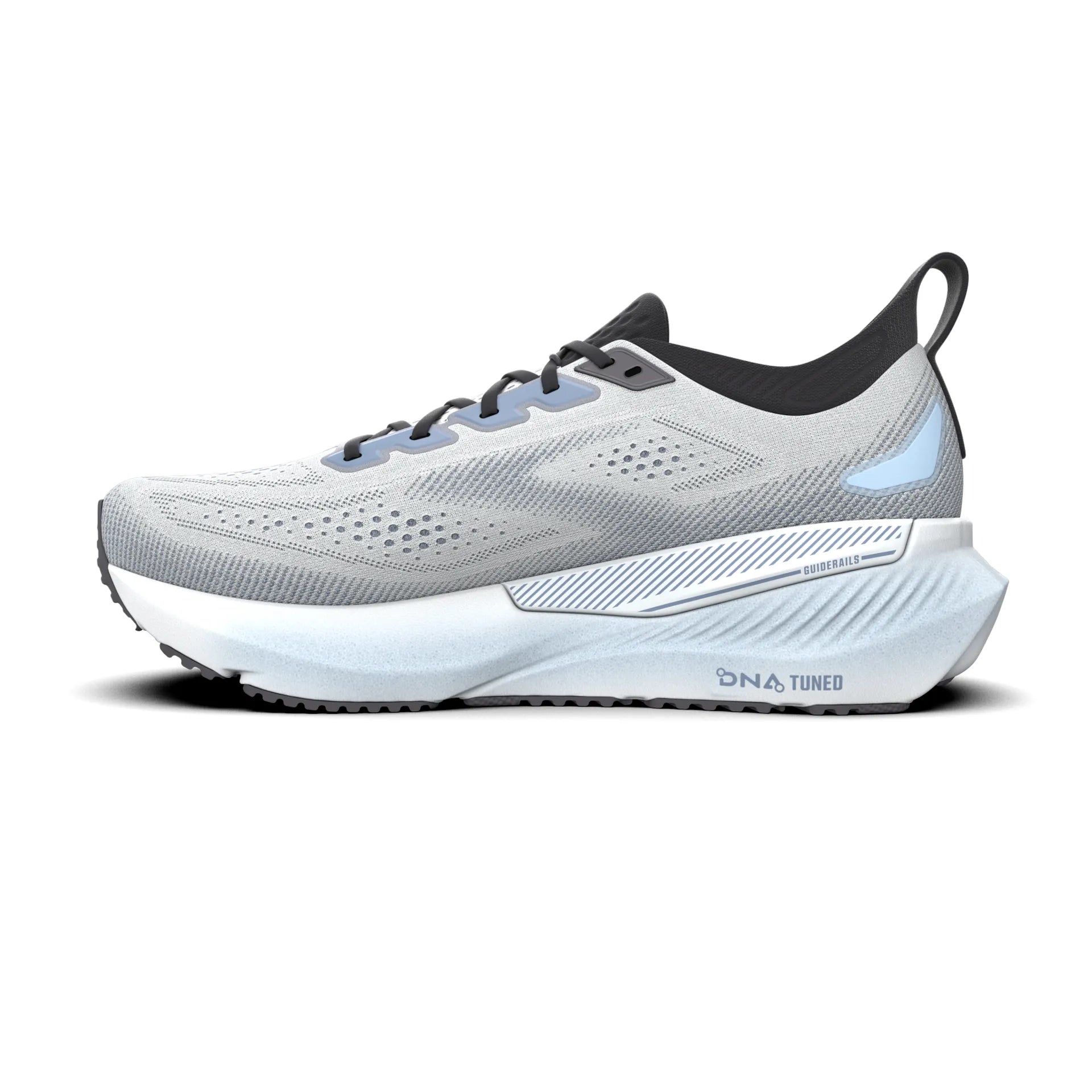 Brooks Mens Trainer Glycerin GTS 23 White/Rain/Baltic Sea