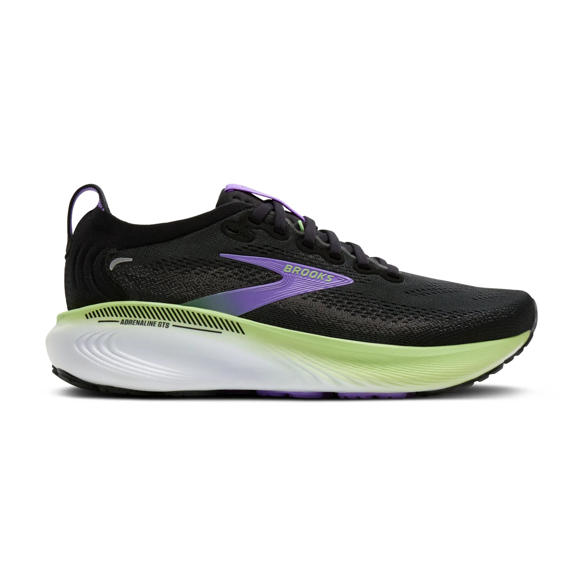 Brooks Womens Trainer Adrenaline GTS 25 Black/Blackened Pearl/Purple