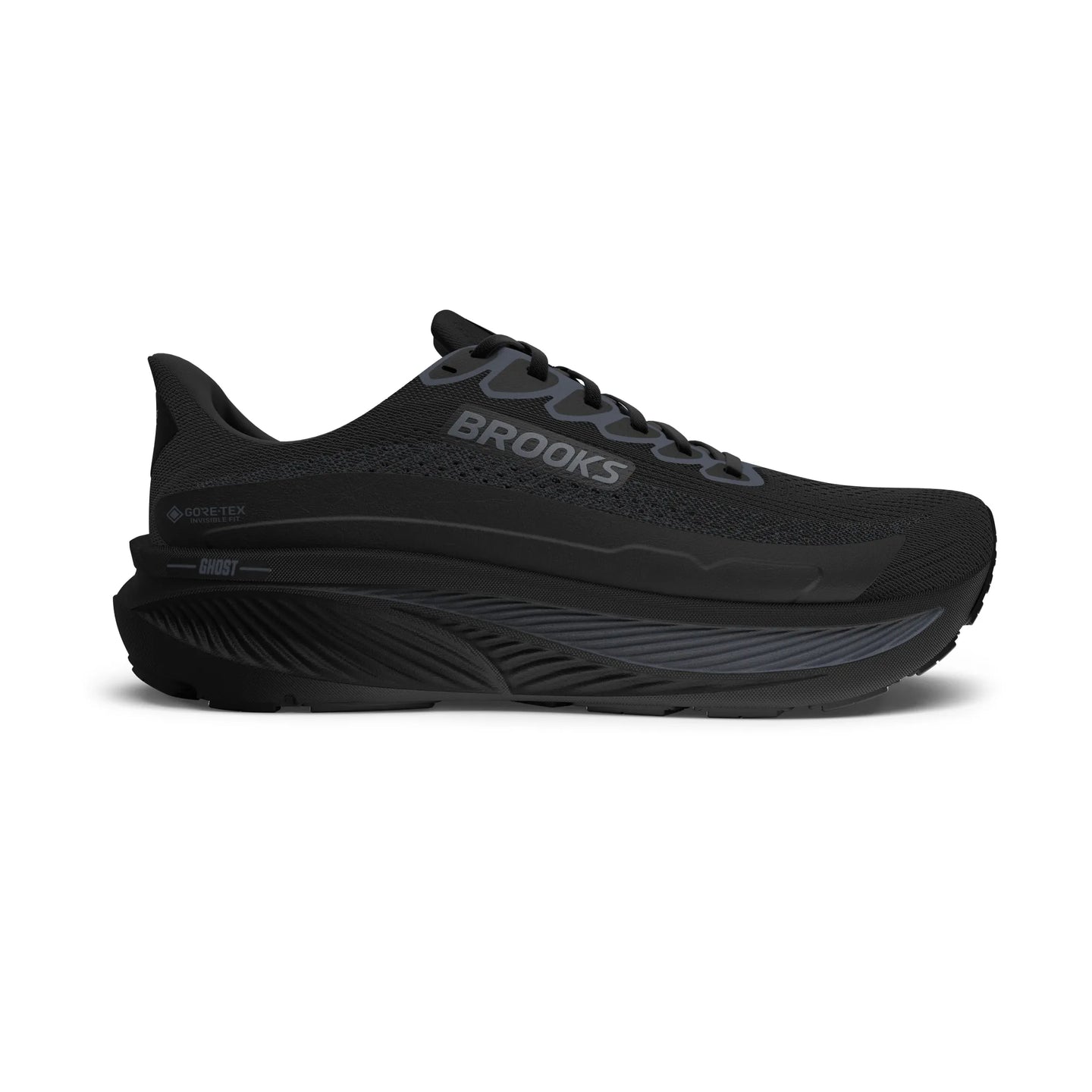 Brooks Womens Trainer Ghost 17 GTX Black/Black/Ebony