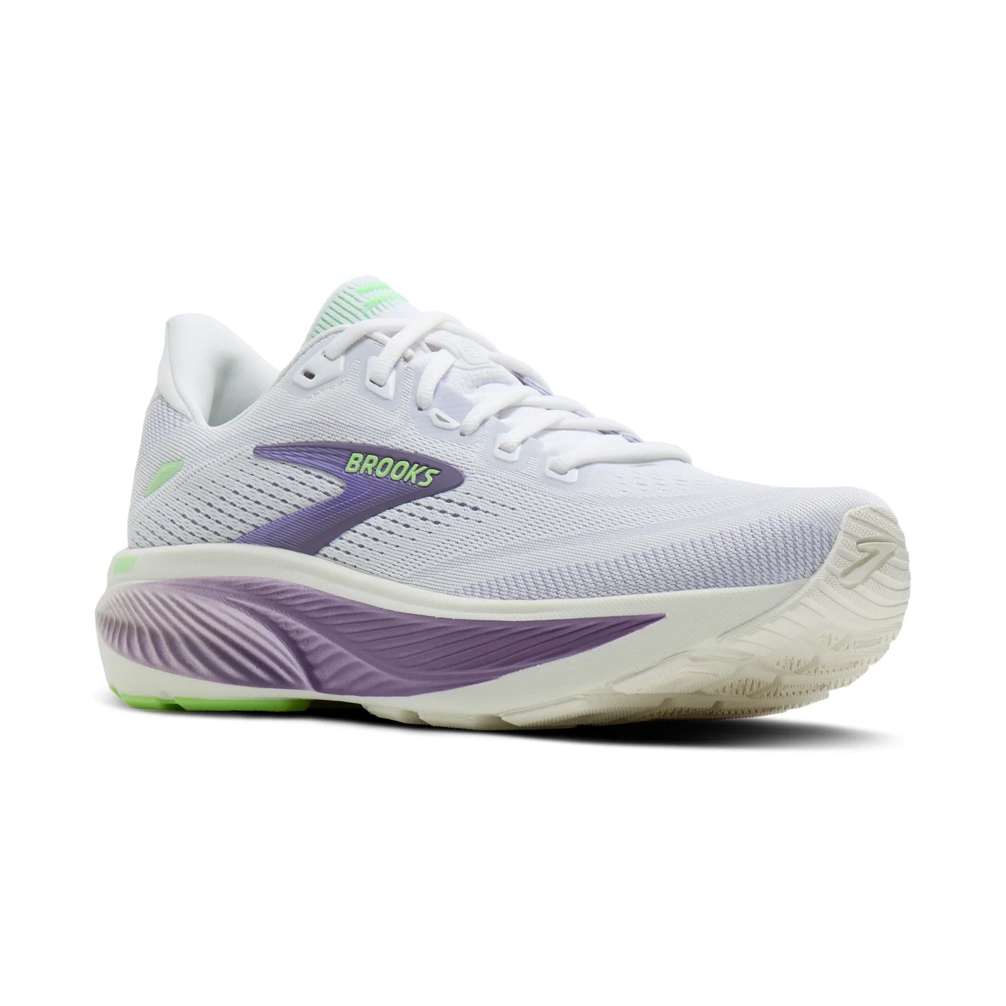 Brooks Womens Trainer Ghost 18 White/Purple Hebe/Green