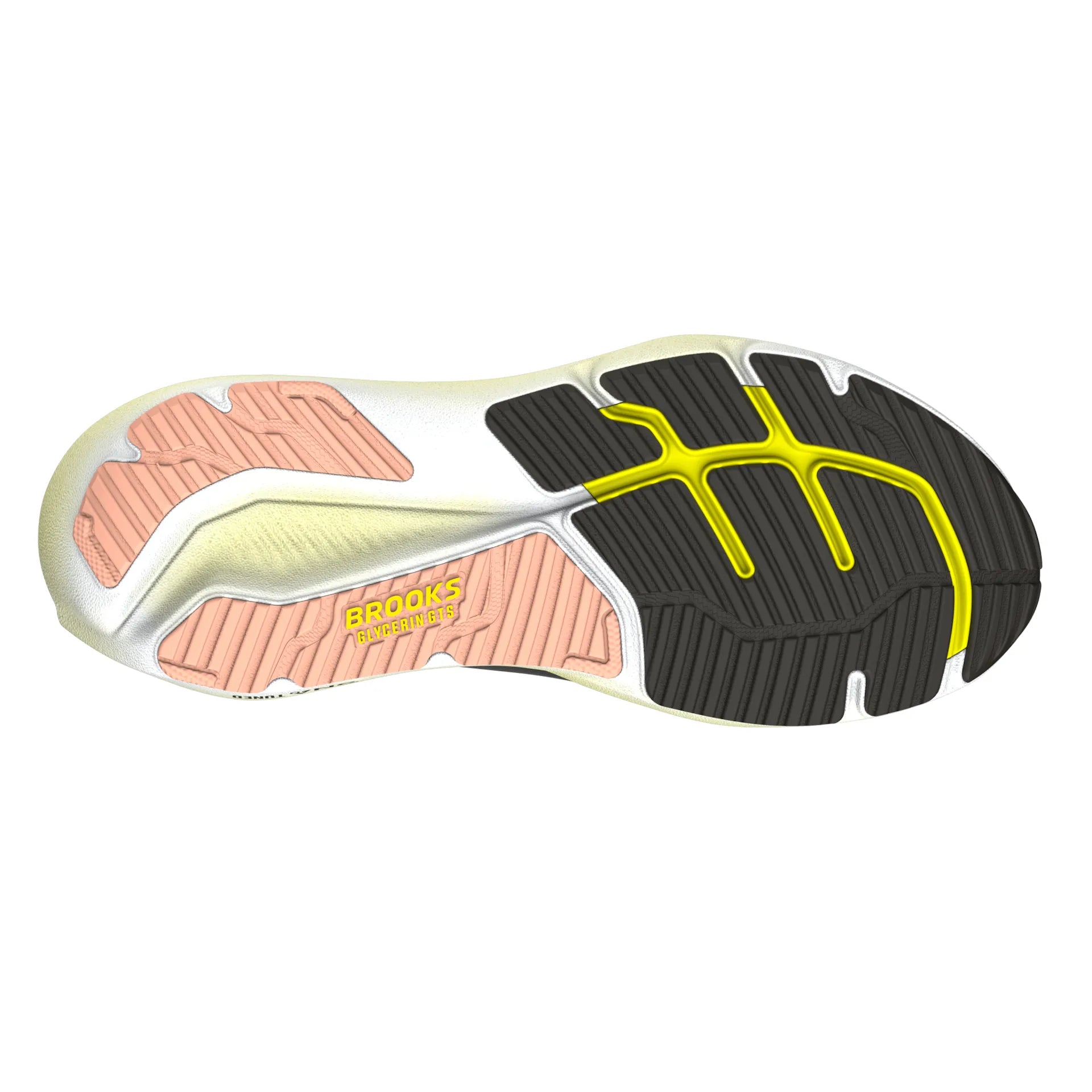 Brooks Womens Trainer Glycerin GTS 23 Black/Peach/Nightlife