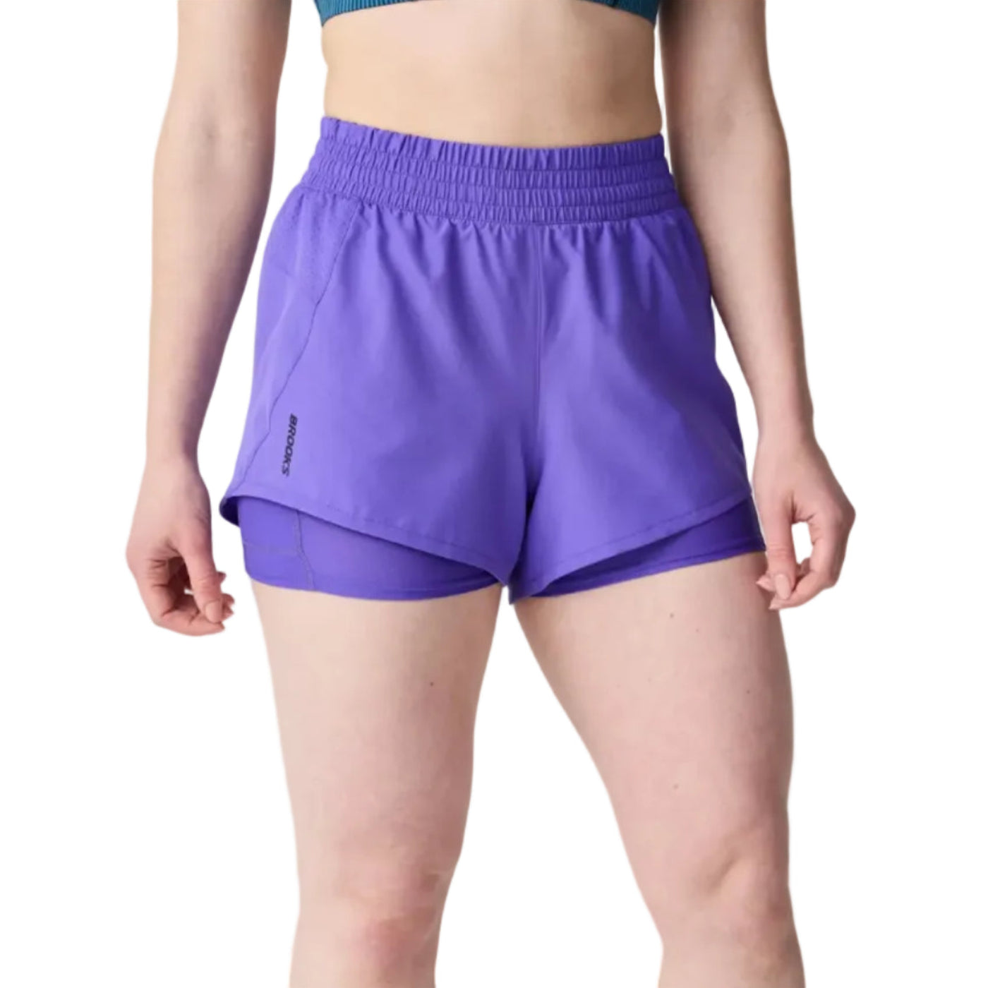 Brooks women's shorts with elasticated