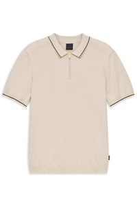 Bugatti Mens Polo Shirt Knit Beige