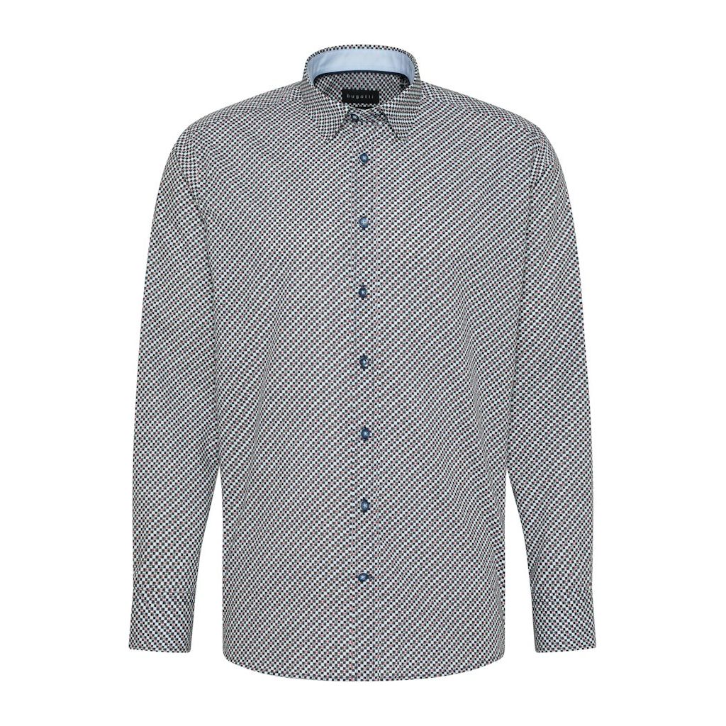 Bugatti Mens Shirt 9750-58913A/390 Blue - Donaghys