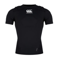 Canterbury men's CCC protection vest in black, white and silver