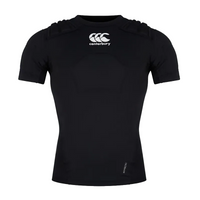 Canterbury men's CCC protection vest in black, white and silver