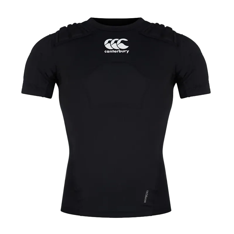 Canterbury men's CCC protection vest in black, white and silver