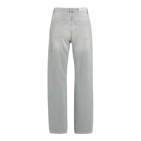 YAYA Womens Wide Leg Cargo Jeans Mid Grey Denim