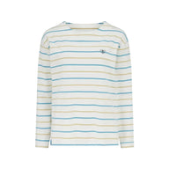 Lighthouse Womens Top Causeway L/S Blue/Clay Stripe