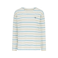 Lighthouse Womens Top Causeway L/S Blue/Clay Stripe