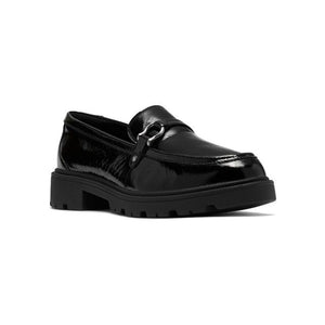 Clarks Womens Loafer Code L Step Black Patent