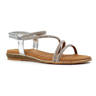 Lunar Womens Sandal Cortez Silver