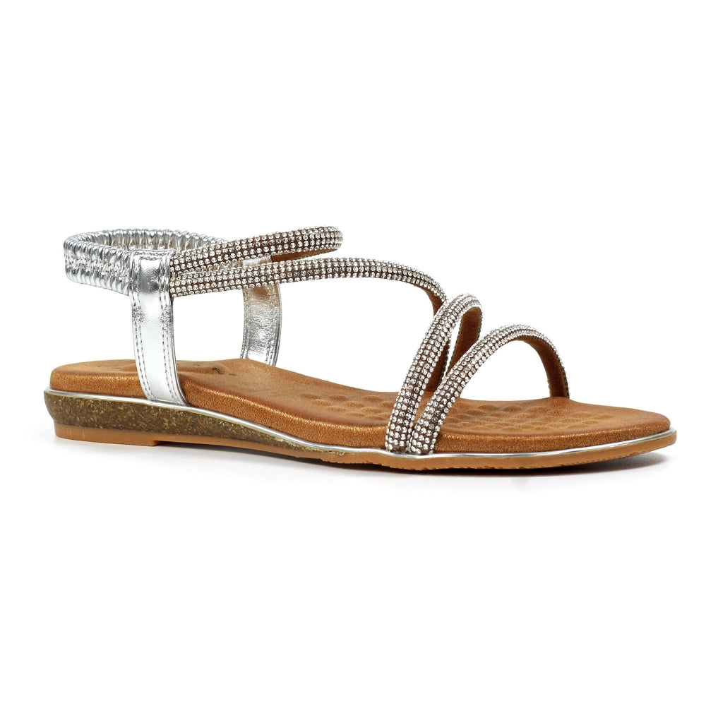 Lunar Womens Sandal Cortez Silver