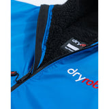 Dryrobe women's black and blue fleece jacket with zip