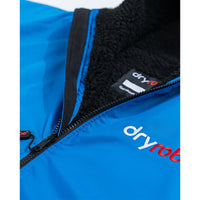 Dryrobe women's black and blue fleece jacket with zip