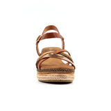 Lunar women's tan sandal with buckle