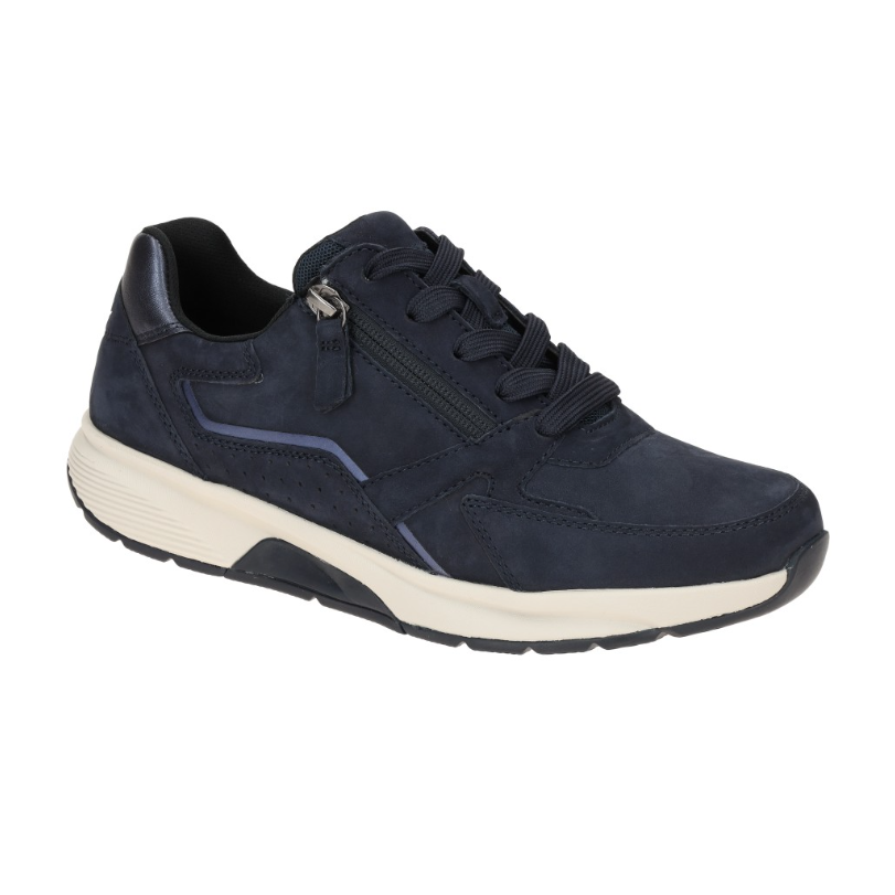 Gabor Womens Trainer 76.878.46 Nubuk/Metallic Blue
