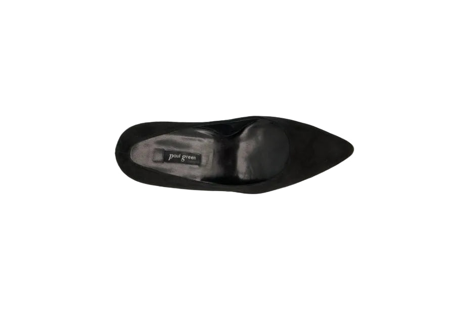 Paul Green Womens Shoe 3859-009 Samtziege Black