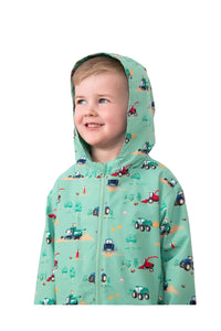 Lighthouse boys' green jacket with zip