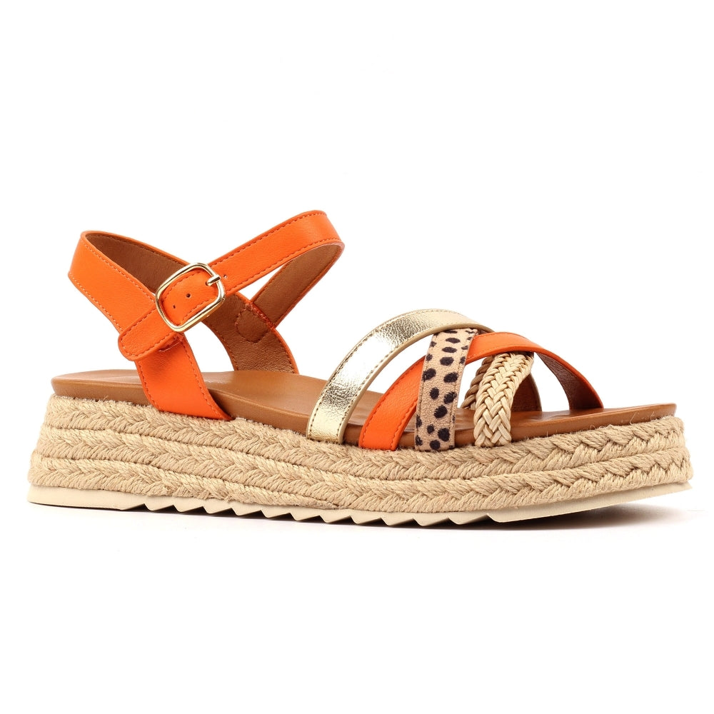 Lunar Womens Sandal JLH607 Flick Orange