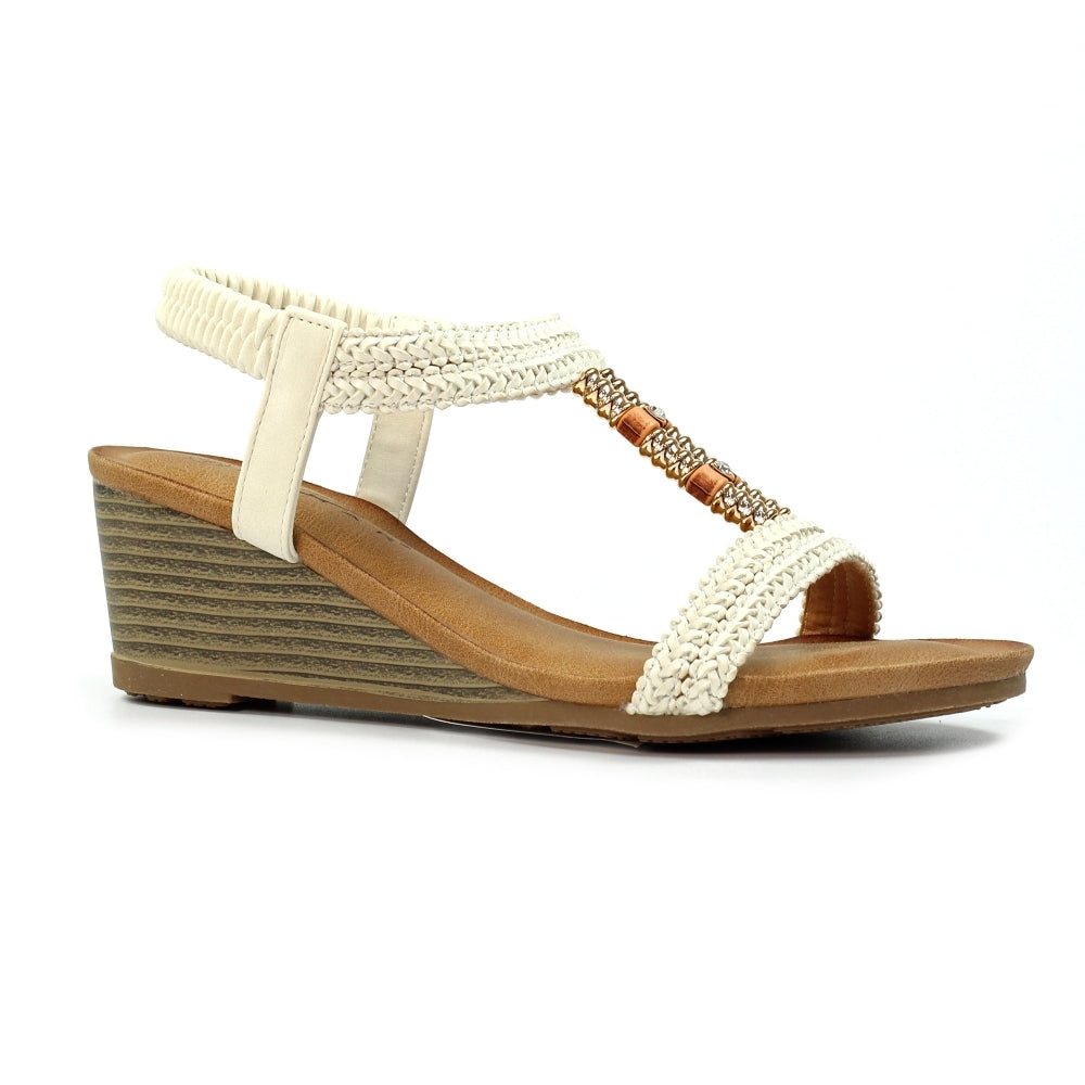 Lunar Womens Sandal JLH535 Florence White