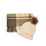 Dubarry Womens Scarf and Hat Gift Set Foley Dusky Green