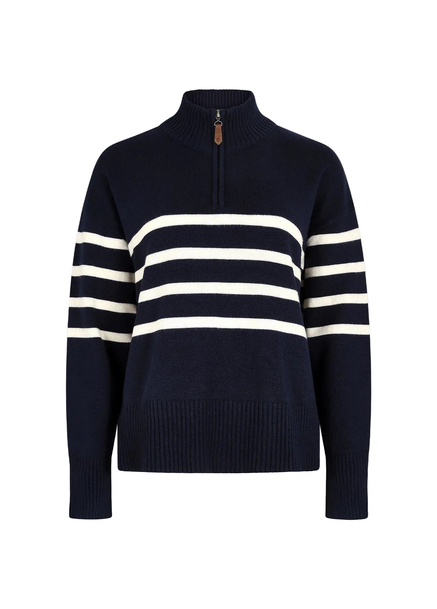Dubarry Womens Zip Neck Sweater Fonthill Navy