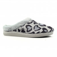 Lunar women's grey slip-on slipper