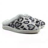 Lunar women's grey slip-on slipper