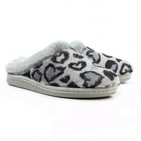 Lunar women's grey slip-on slipper
