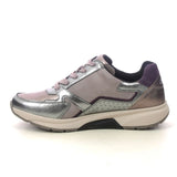Gabor Womens Trainer Adora 76.878 15 Dark Rose/Silver